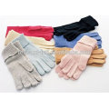 Jacquard cashmere winter glove for screen touch